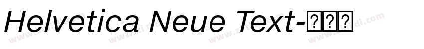 Helvetica Neue Text字体转换 Helvetica Neue Text字体转换